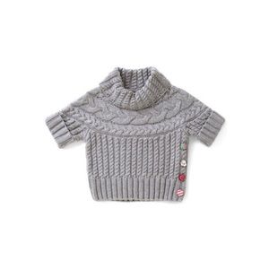 Matilda Jane Reese Crop Cable Knit Grey Sweater